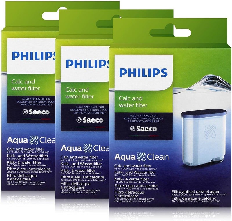 Saeco 3 x AquaClean Limescale and Water Filters - Image 1