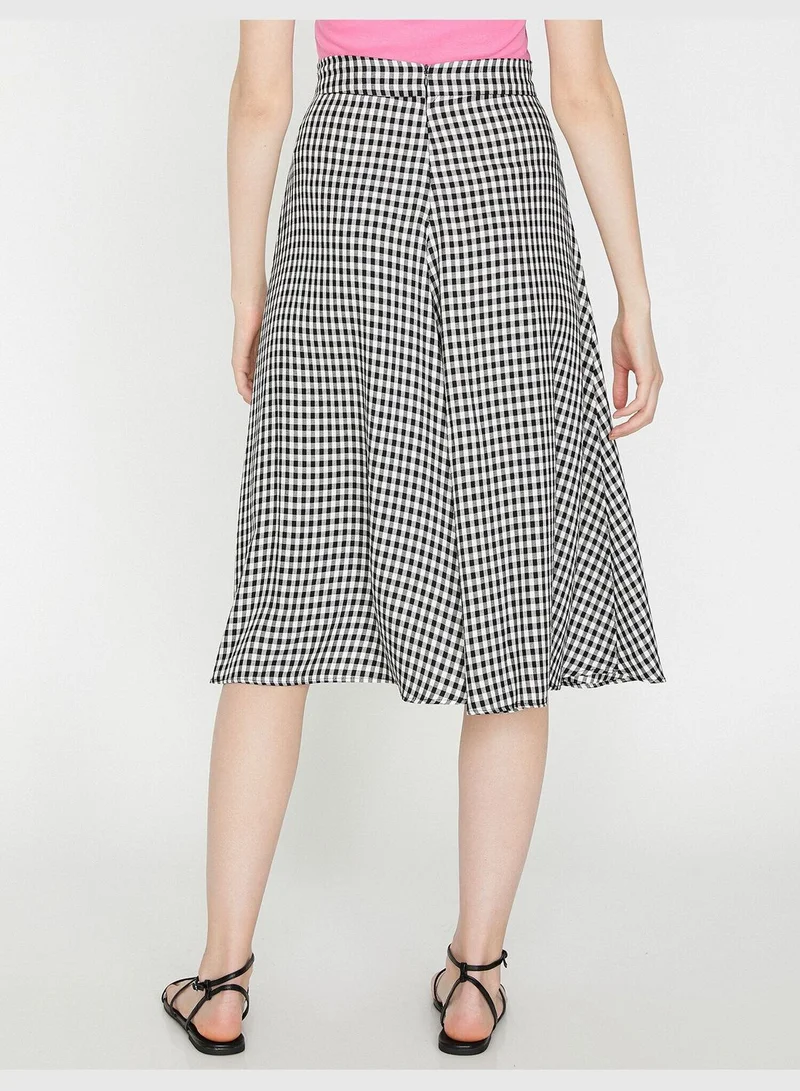 KOTON Check Skirt