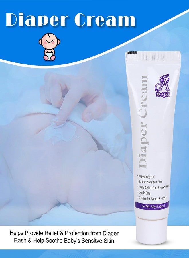 7th AJMA Baby Baby Diaper Rash Cream | 50G| Ideal for Diaper Rashes Faster rash healing & Relieve Pains | Dermatologically Tested | Clinically Recommended | (Pack of 2) 100G - Image 3