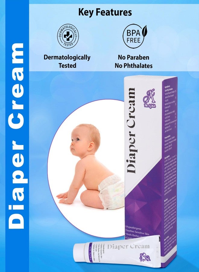 7th AJMA Baby Baby Diaper Rash Cream | 50G| Ideal for Diaper Rashes Faster rash healing & Relieve Pains | Dermatologically Tested | Clinically Recommended | (Pack of 2) 100G - Image 4