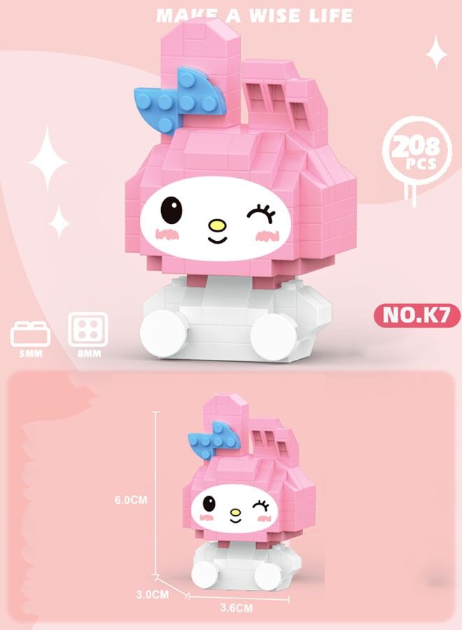 Cartoon Melody Small Particle Puzzle Building Block Assemble Toy - Image 2