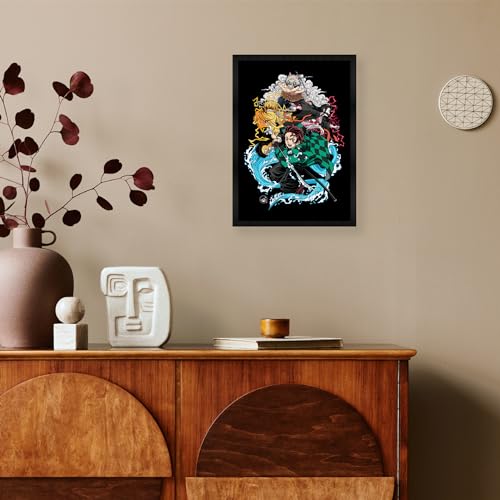 CodersParadise engineered wood Demon Slayer Wall Poster Frames|Aesthetic A4 Poster Frames For Home, Living Room, Bedroom and Office|Wall Frames Artworks|Hanging Theme Posters - Image 5