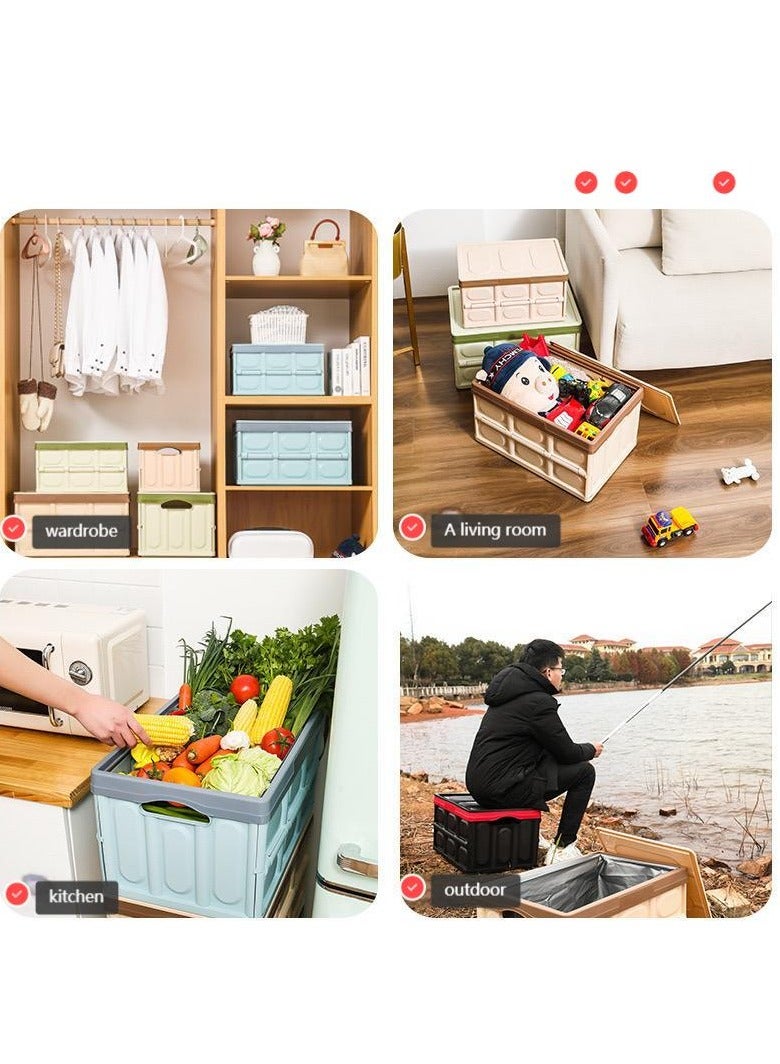 Foldable Car Trunk Storage Box, In-Car Storage Container, Multi-functional Foldable Car Trunk Organizer, Car Storage Bin, Collapsible Portable Storage Box  - Image 3