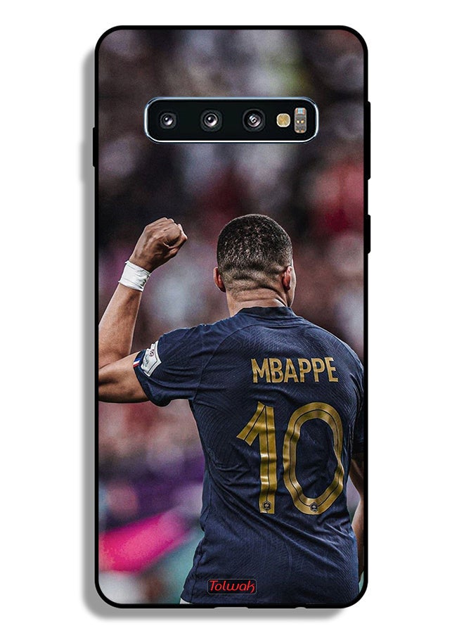Tolwak Samsung Galaxy S10 Plus Protective Case Cover Mbappe 10 - Image 2