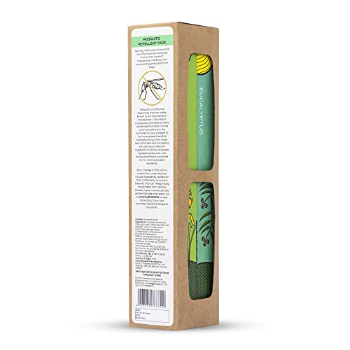 PHOOL LUXURY INCENSE Phool Pack of 2 Mosquito Repellent agarbatti, Citronella and Eucalyptus Natural Incense Sticks, Pack(80 Organic Agarbatti Sticks),Free Wooden Stand |Handrolled |Sulphur & Charcoal Free |100% Organic. - Image 5