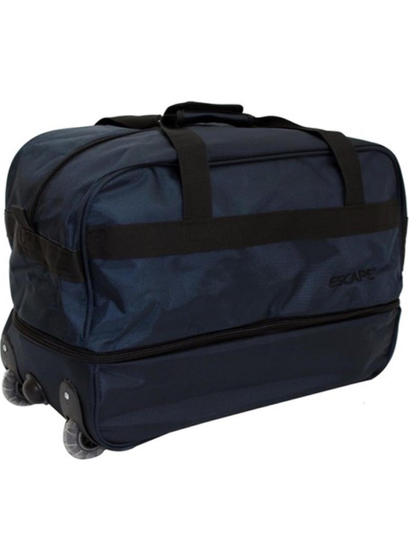 ESCAPE 203 Navy Blue Large Size Bellows Wheeled Travel Bag  - Image 4