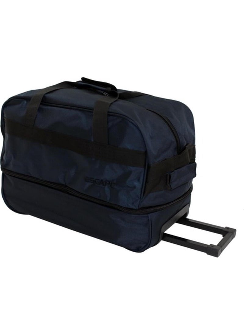 ESCAPE 203 Navy Blue Large Size Bellows Wheeled Travel Bag  - Image 1