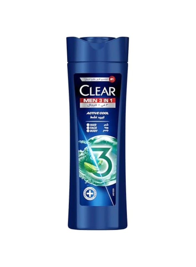 كلير شامبو للرجال ضد القشرة منثول رياضي منعش، 400مل
