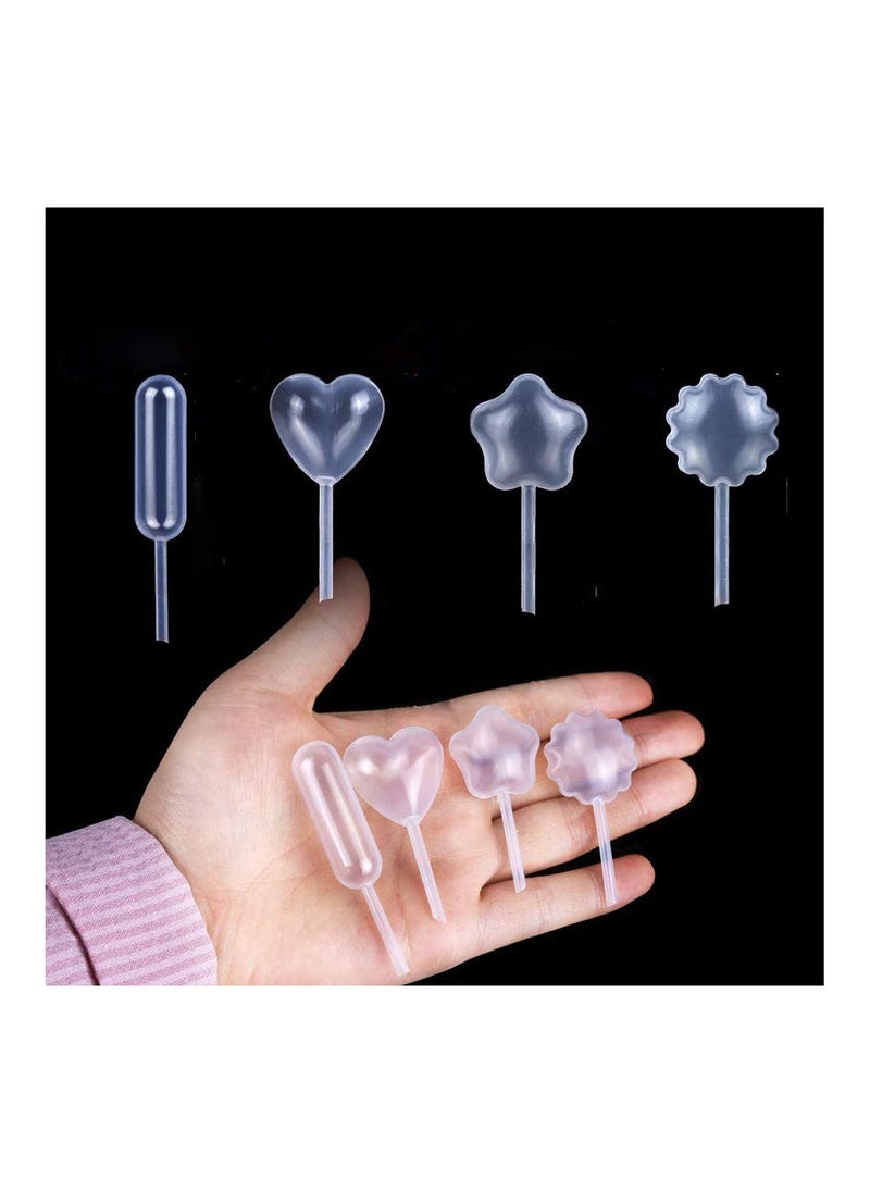 SYOSI - 200pcs 4ml Cupcake Pipettes, Mini Disposable Transfer Pipettes Squeeze Dropper Liquid Injector Pipettes for Jam, Strawberries, Cupcake, Chocolate, Birthday Party and Holiday Decoration - Image 1