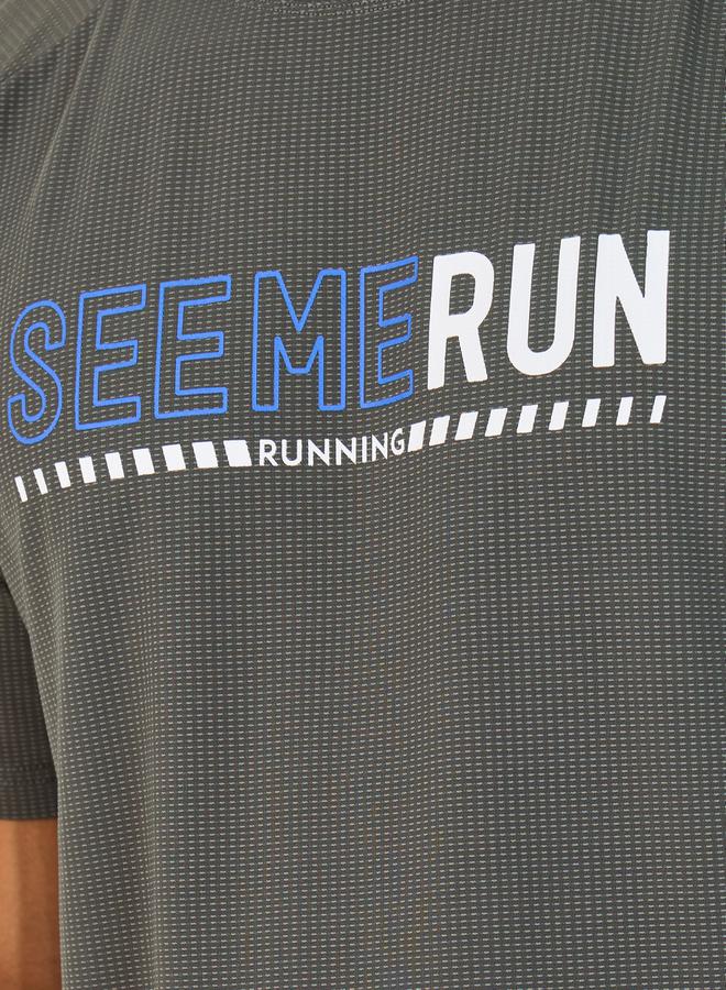 Styli Super Stretch Printed Training T-Shirt  - Image 3