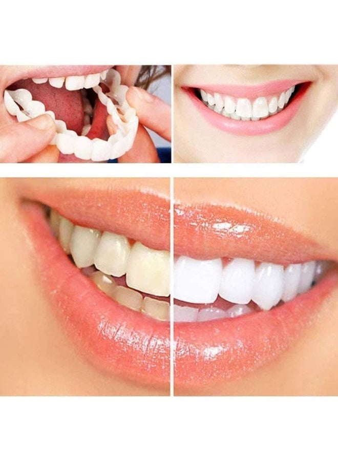 Generic 5 Pair Cosmetic Tooth, Top And Bottom Denture Fake Teeth Veneer, Snap in Dental Veneers Replacement Kit for Real Teeth  - Image 5
