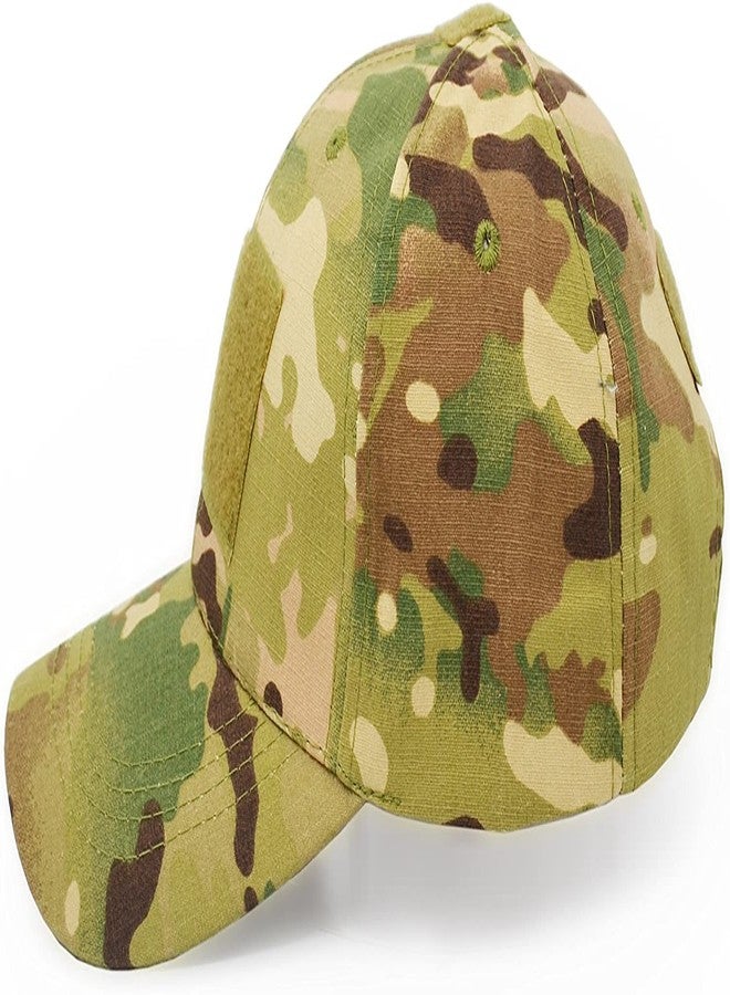 Linist قبعة لينست العسكرية التكتيكية للرجال والنساء من البوليستر، قبعة جيش خارجية للصيد بتصميم تمويهي (تمويه)، مقاس مجاني - Image 2