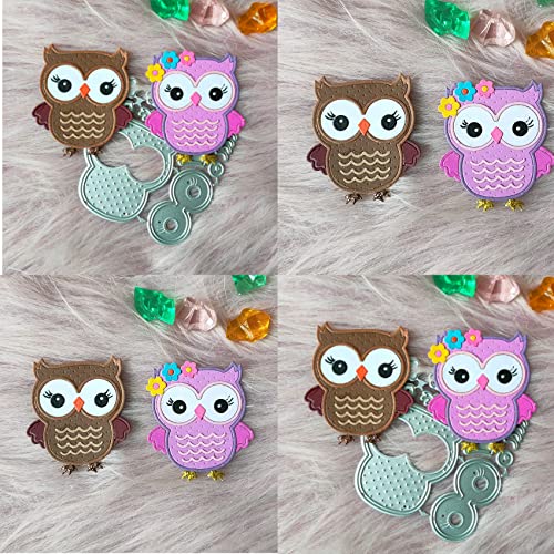 CoolifWang Couple Owls Cutting Die Cuts, DIY Crafts Template Couple Owls Scrapbook Cards Cutting Dies Cut Stencils for DIY Embossing Card Making Decorative Paper Dies Scrapbooking - Image 5