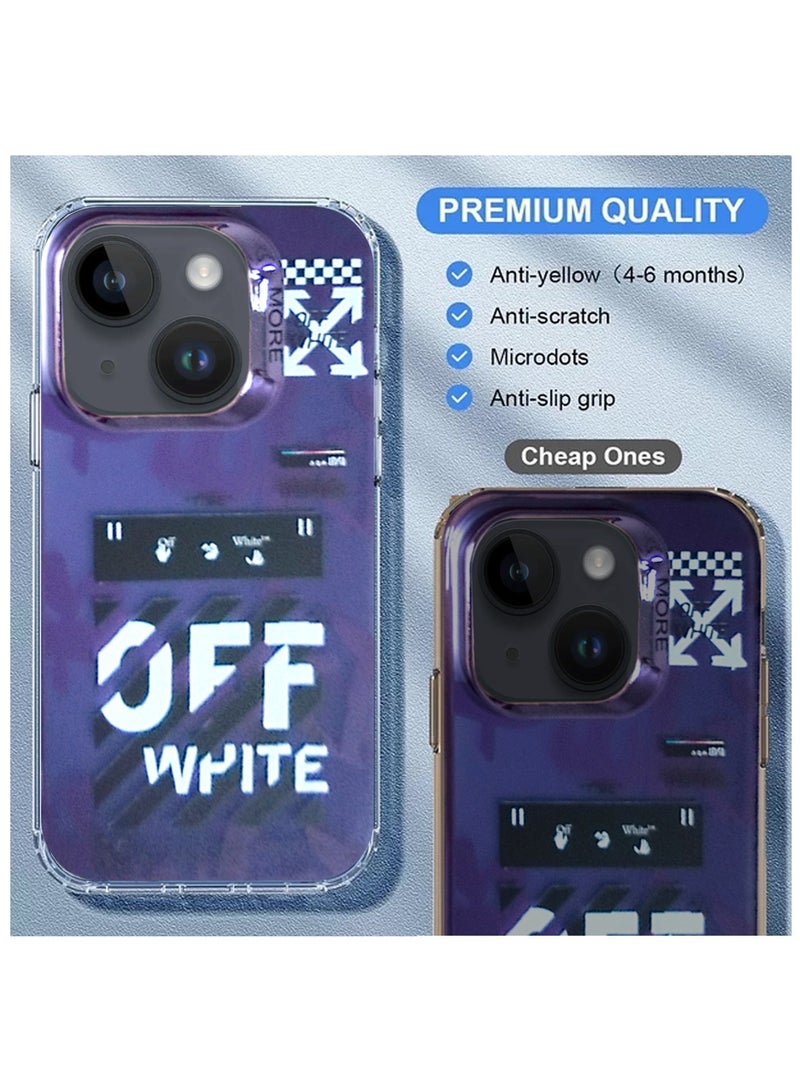 Wtech More Series Colorful Design Protective Case Cover For Apple iPhone 14 2022 Purple/Black - Image 3