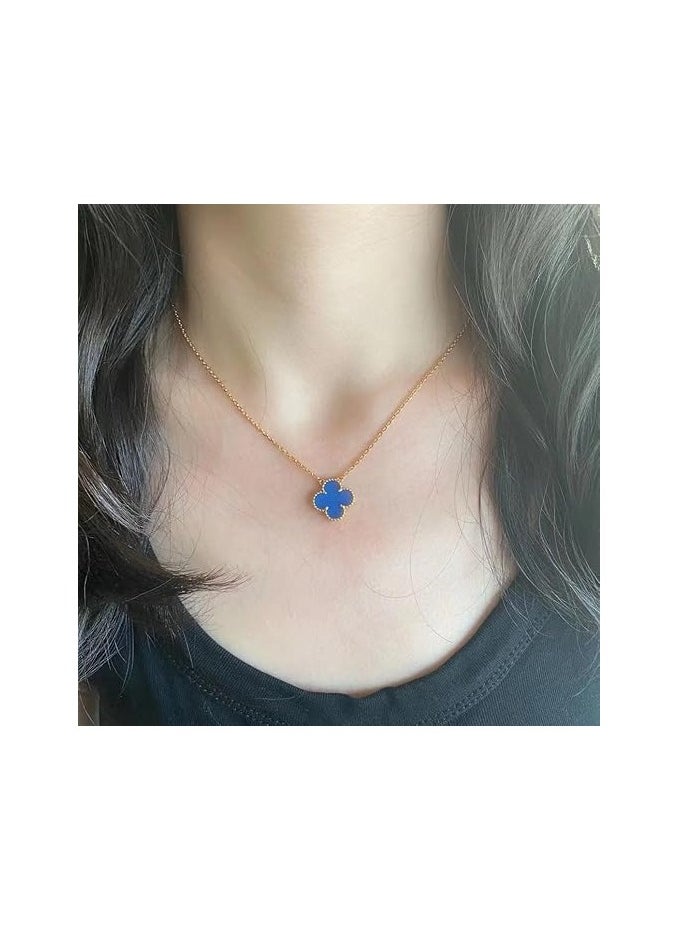 Fayrouz Jewellery - Clover Pendant Necklace for Women, 18K Gold Plated Stainless Steel, Four Leaf Clover Necklace, Simple Design - Image 1