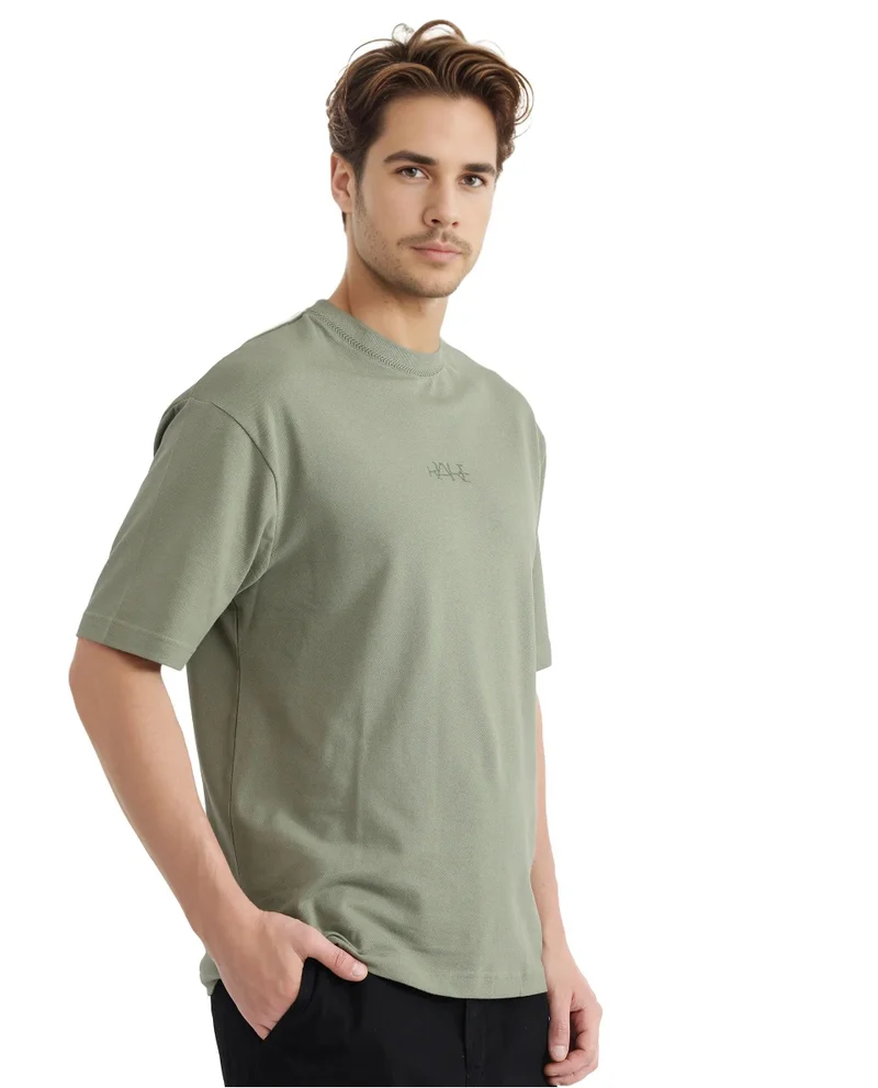 Rare Rabbit Men's Solid Oversized T-Shirt
