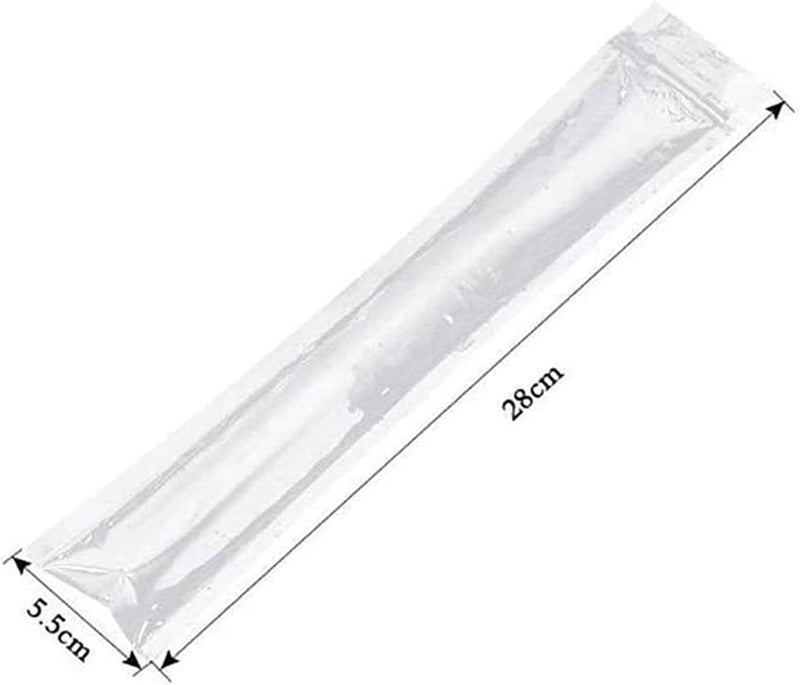 FUNI 100 Disposable Ice Popsicle Mold Bags| BPA Free Freezer Tubes With Zip Seals | For Healthy Snacks, Yogurt Sticks, Juice & Fruit Smoothies, Ice Candy Pops| Comes With A Funnel (8x2") - Image 2