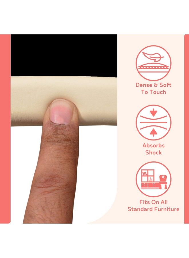 BABYSAFEHOUSE Child Proofing Pre Taped Edge Guard Strip (6.5Ftpack Of 1) For Sharp Edges Of Furniture & Corners (Beige Color) - Image 5