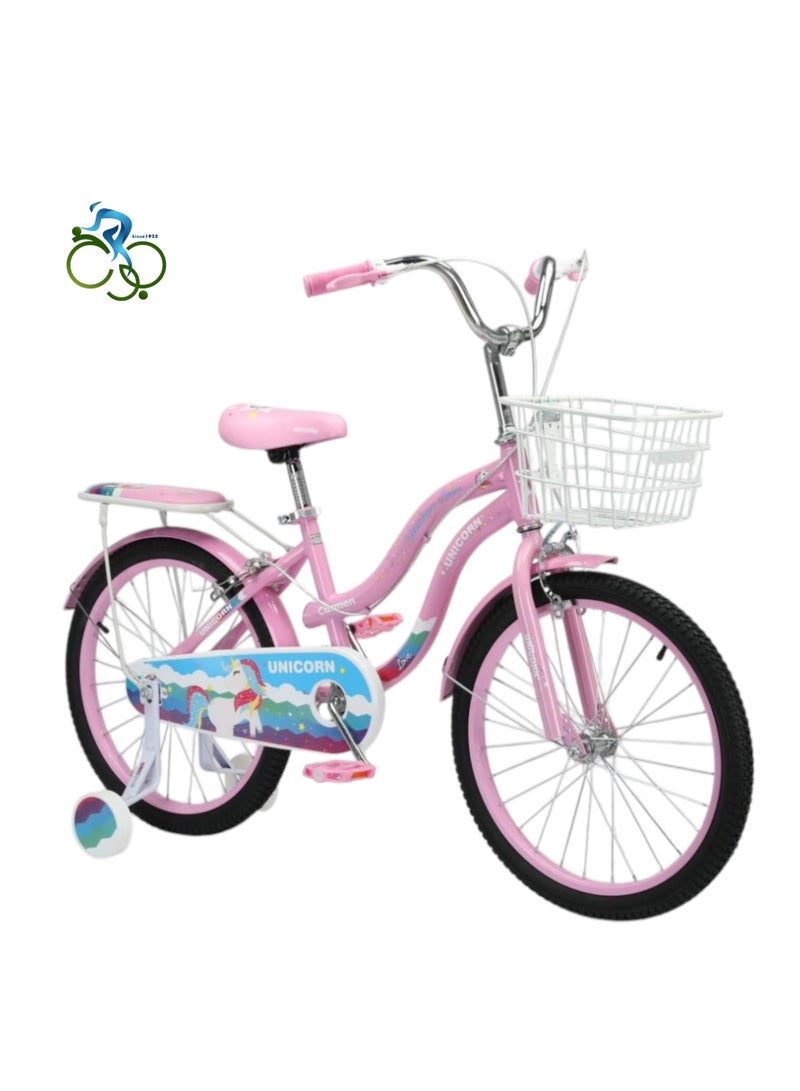 UNICORN Unicorn Girls Bike - Stylish and Safe Design - By ABO ELGOUKH - 1-Year Warranty and Free Maintenance 