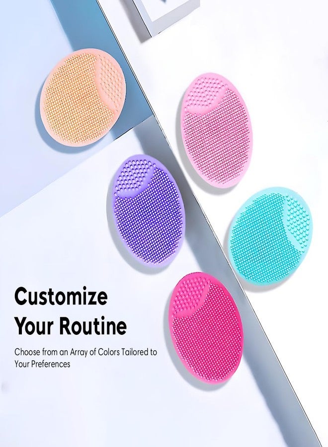Gleva Silicone Face Scrubber, Manual Cleansing Brushes for Blackheads, Exfoliating Face Wash Brush, Deep Cleaning & Massage Tool for Skincare, Compact & Travel-Friendly Facial Scrubber - Image 5