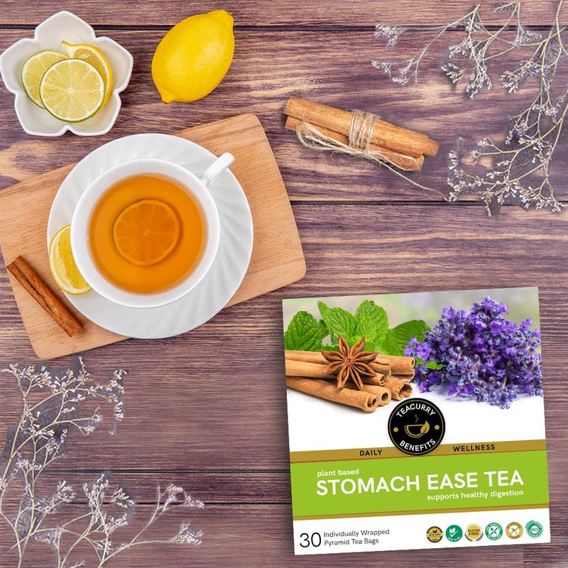 TEACURRY Digestion Tea - 100 Gram / 50 Cups + Infuser | Helps with liver detoxification, Soothes Stomach | Healthy Digestion Tea | 100% Natural | Stomach Ease Tea - Image 3