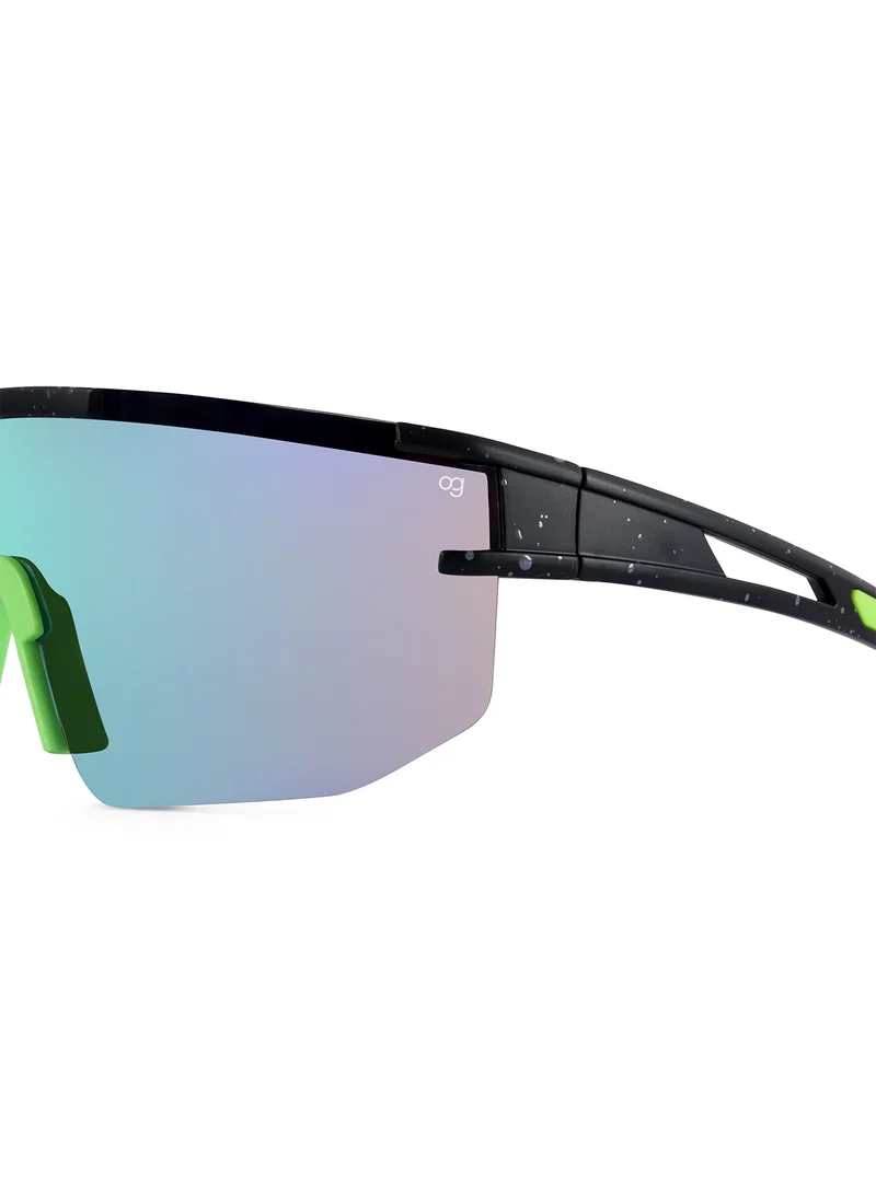 ووجلز Unisex Uv-Protected Green Sports Sunglasses