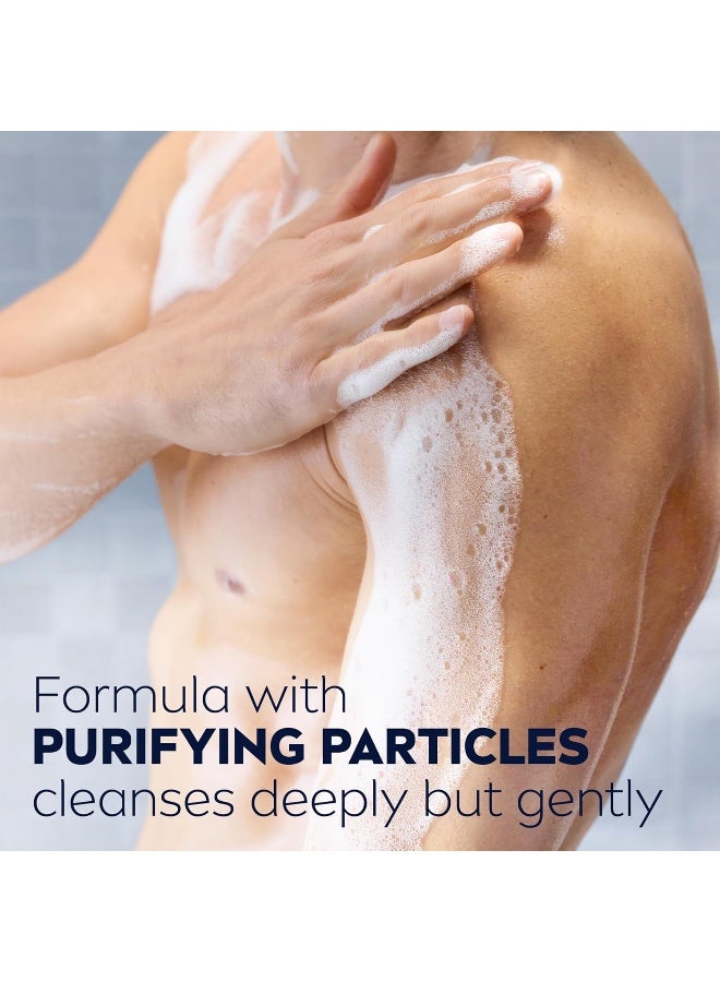 NIVEA MEN 3in1 Shower Gel Body Wash, Pure Impact Fresh Scent, 250ml - Image 3