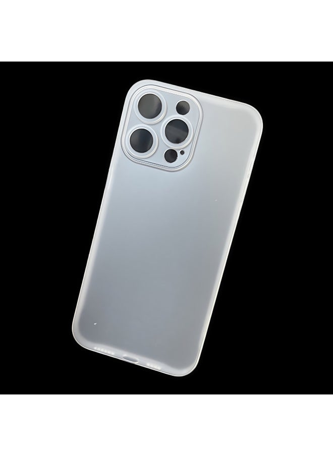 Generic - For Iphone14 Pro Max Phone Case Dirty-resistant For Apple All-inclusive Matt Pp Hard Case-Color:White (opp Hanging Bag Packaging Model Standard)-Applicable Model:For Iphone12 - Image 1