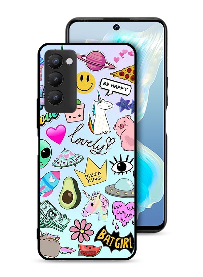 Tolwak Tecno Camon 18P Protective Case Cover Lovely Stickers - Image 1