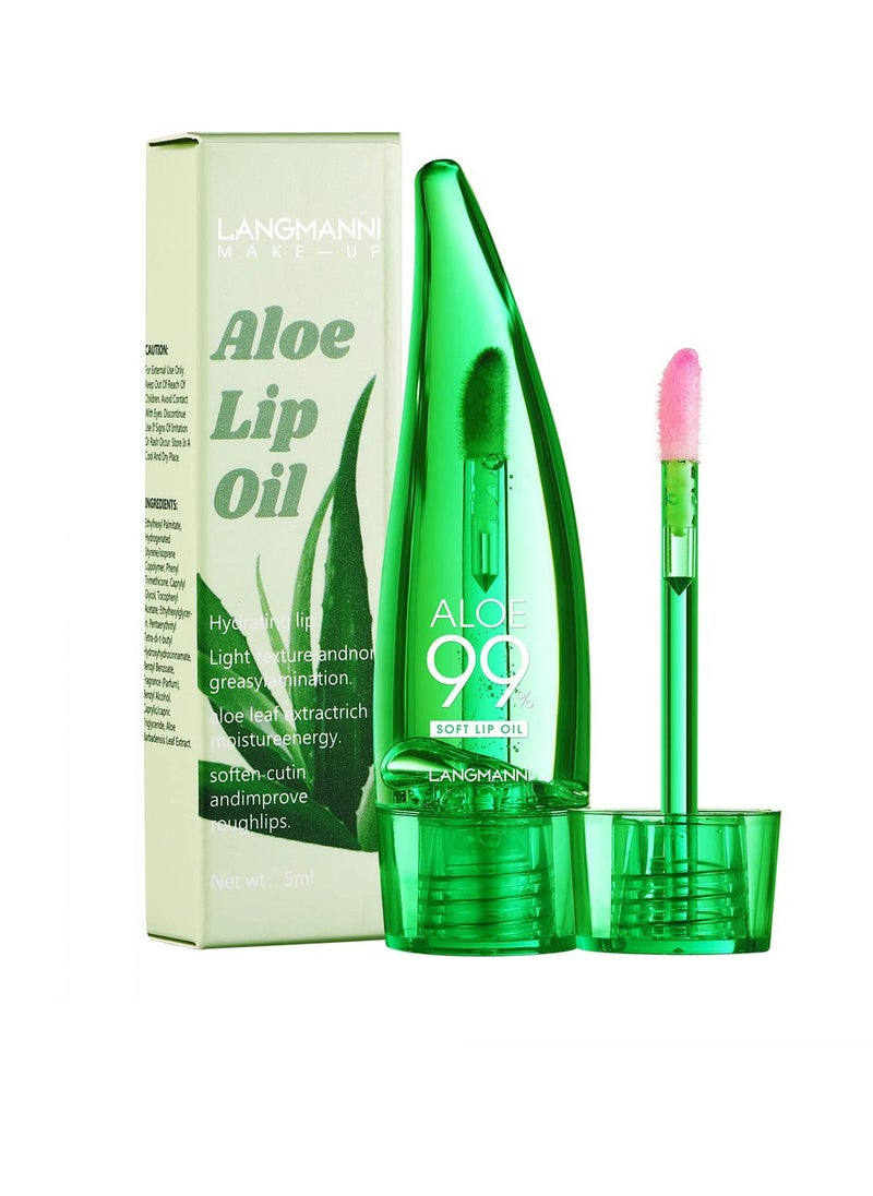 Excefore - Aloe Vera Lip Gloss, 3 pcs Long Lasting Nutritious Lip Balm Moisturizing Aloe Vera Lip Oil, Lip Gloss Moisturizer Clear Non-sticky for Lip Treatment and Dry Lips - Image 1
