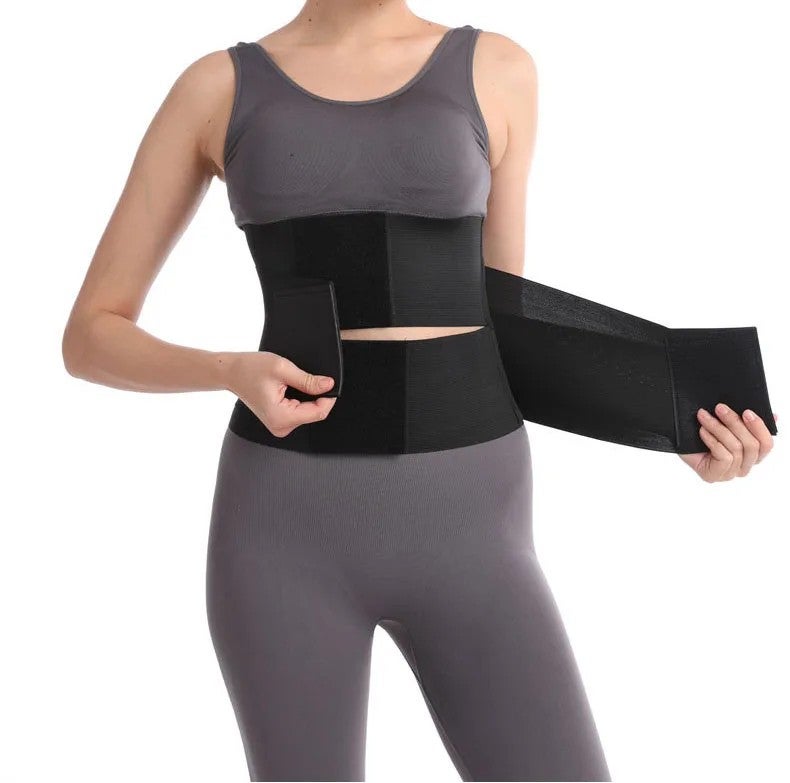 Bluejw Women's Fitness High Compression Elastic Waist Trimmer Belt - Back Support Waist Trainer for Slimming - Image 4