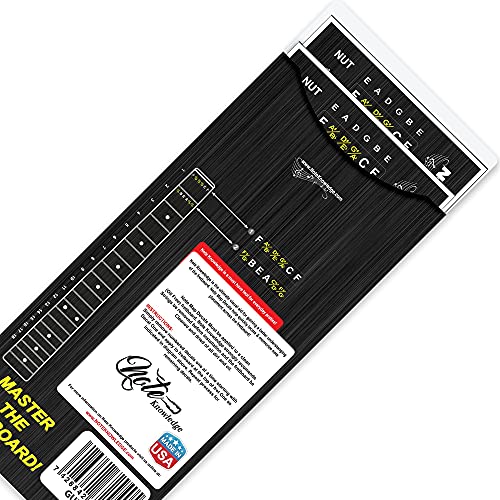 Note Knowledge Guitar Fretboard Note Map Decals/Stickers for learning and Practicing Notes, Chords and Scales on Electric and Acoustic Guitar - Image 3