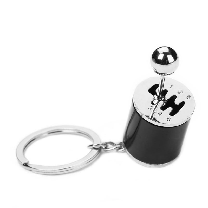 Black Automotive Rear View Mirror Keychain Decor Pendant For Car Keys - Image 3