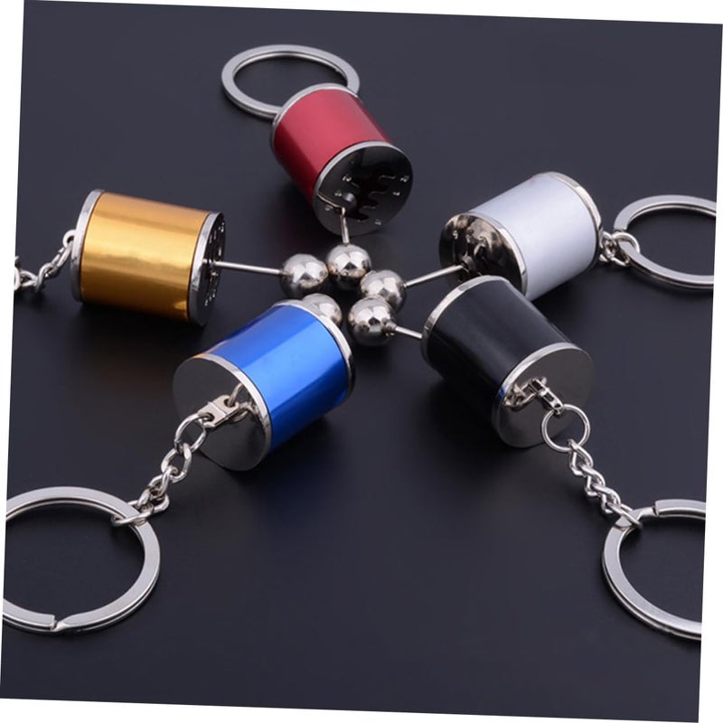Black Automotive Rear View Mirror Keychain Decor Pendant For Car Keys - Image 4