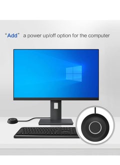 Y&D PC Power Button Desktop Computer Case Switch On Off HDD Push Host Supply Supplies with 2m Cables  - Image 5