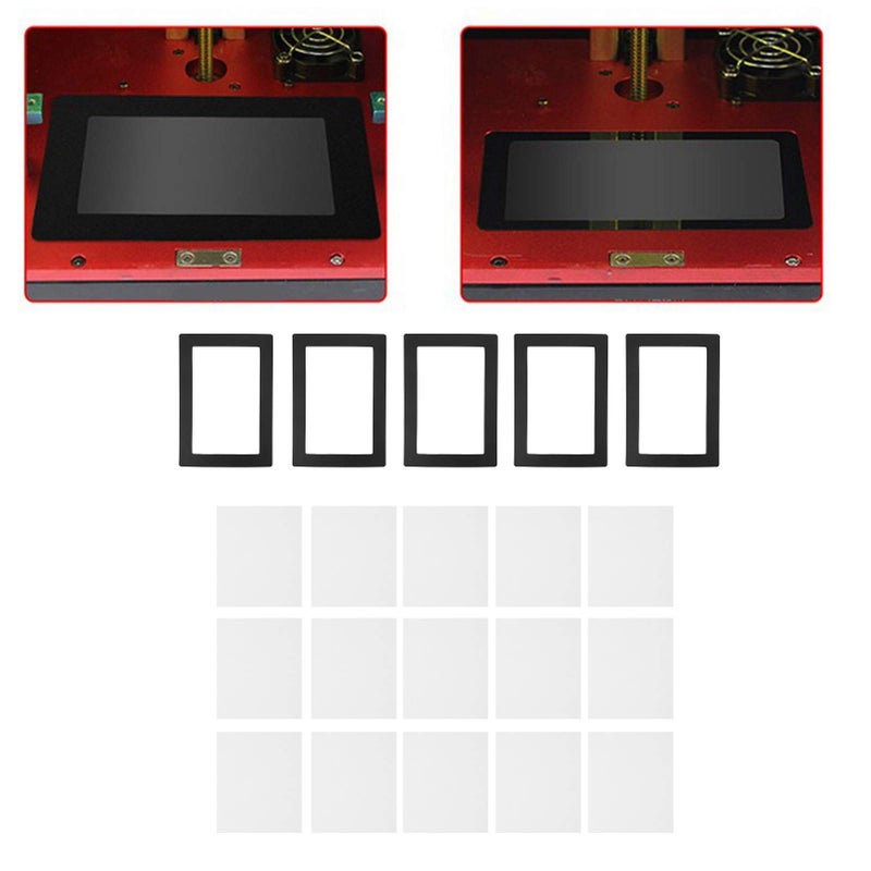 5Pcs Light Curing PC Screen Protector 241x171mm Anti Resin with 15 White Cleaning Cloths - Image 4