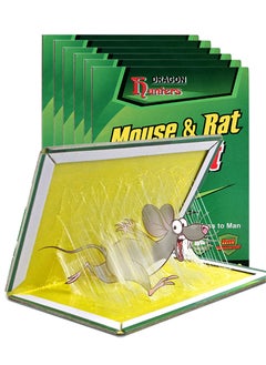 Arabest 6Pcs Mouse Rat Strong Adhesive Sticky Glue Traps Powerful Non-Toxic Easy To Set Disposable Mice Catcher Pad  - Image 1