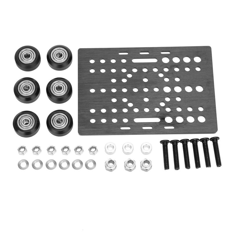 Aluminium Gantry Plate Slide Build Board Bearing Pulley Set for V Type NEMA Linear Actuators 20 80mm - Image 2