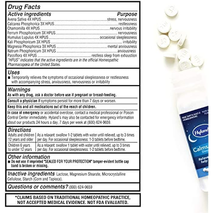Hyland's HYLANDS Calms Forte, 50 CT - Image 5