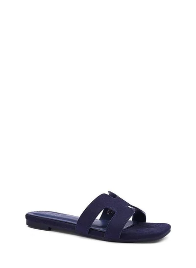 IconStyle Womens H suede slip-on flat Sandal