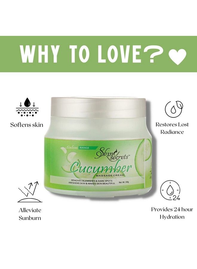Skin Secrets Cucumber Massage Cream 500Gm - Image 4