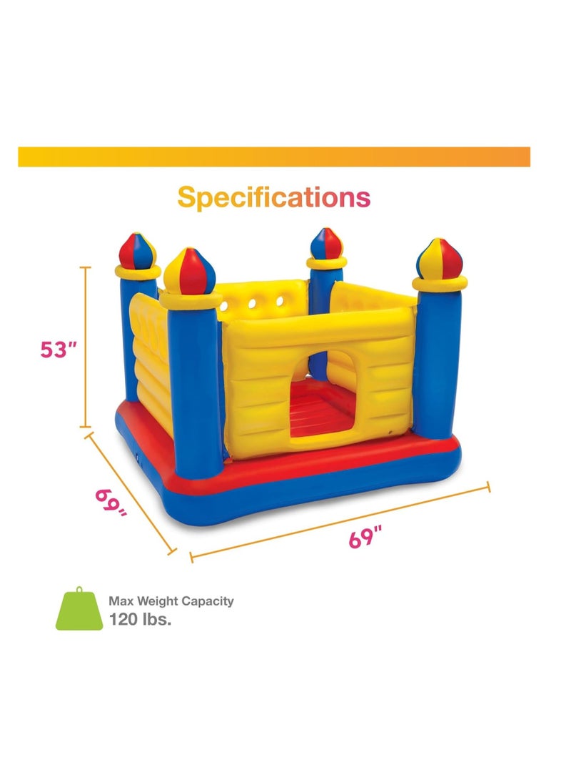 Intex Jump-O-Lene Castle Inflatable Bouncer, Size 175.3 X 175.3 X 134.6 Cm - Image 5