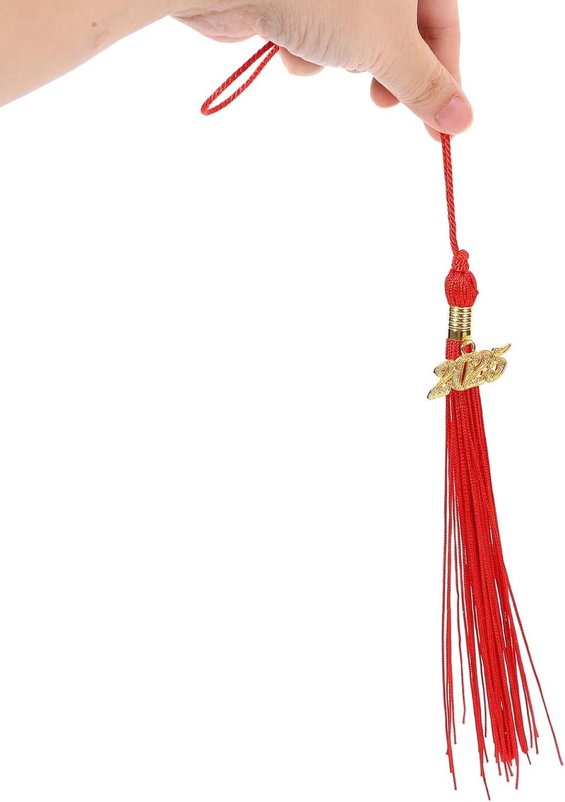 GALPADA 4pcs Graduation Cap Tassels 2025 Red Graduation Hat Accessories for Ceremony Decorations - Image 4