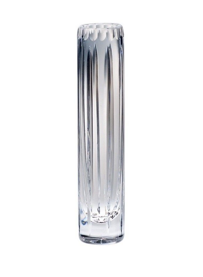 Barski Hand Cut Mouth Blown Crystal Bud Vase 8" Height Made In Europe - Image 1