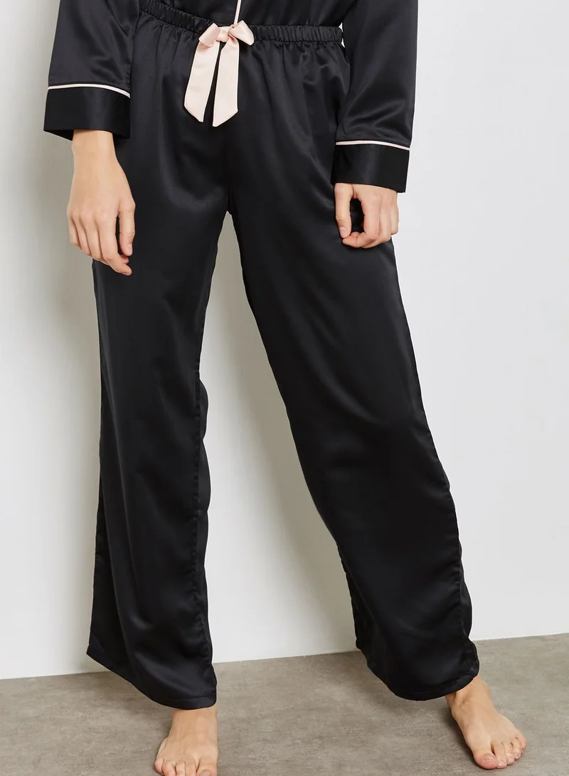 BLUEBELLA Claudia Contrast Tie Waist Pyjama Set