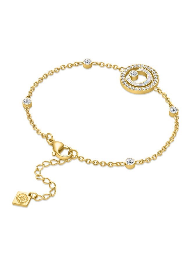 شيروتي 1881 ماركة سوار ماركة مارك آيكونيك للنساء مع عرق اللؤلؤ وكريستال - Image 3