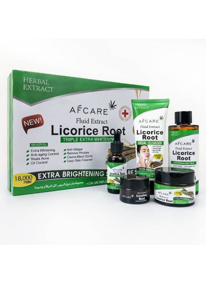 AFCARE licorice root extra brightening skin care set  - Image 1