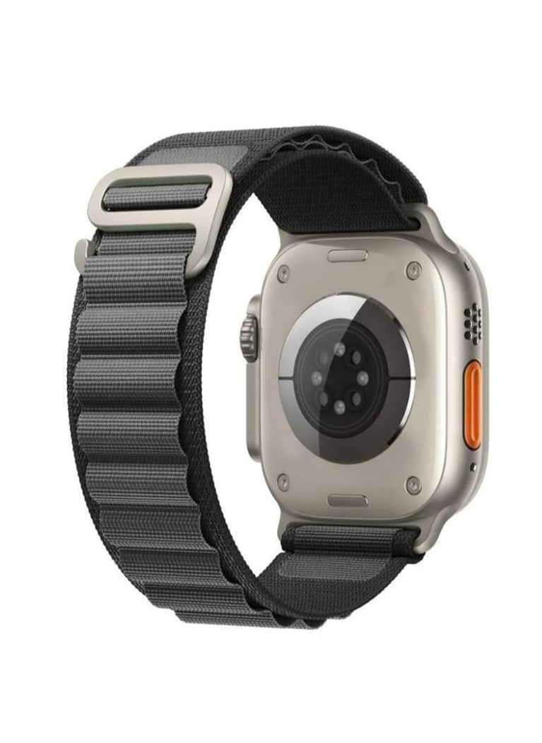 T-Rex Replacement Apple Watch Ultra Alpine Loop Band Strap Compatible with 49MM 45MM 44MM 42MM For All Series Grey  - Image 5
