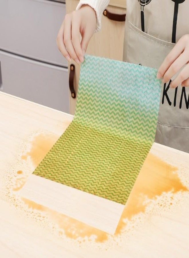 MDN Mist Non-Woven Disposable & Reusable Kitchen Towels - Multi-Purpose Cleaning Cloths, Washable Towel Roll with 80 Pulls, Ideal for Dishwashing, Household, Office, and General Cleaning, Blue Color. - Image 3