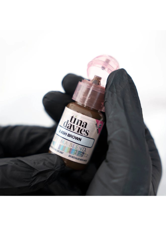 Tina Davies Ink Brow Pigments Ash Brown  Unleash Your Creativity With High-Quality, Bold Pigments For Stunning Brows 15Ml